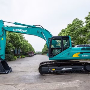 Sunward excavator